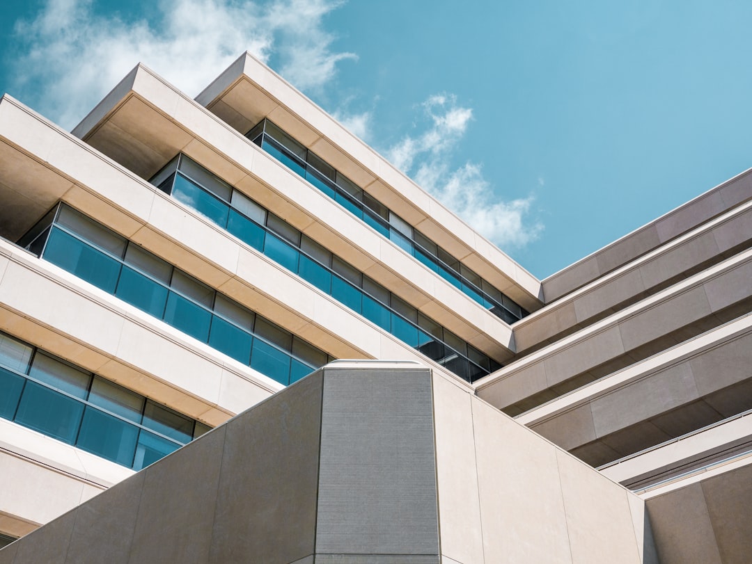 Industrial warehouse exterior modern clean facade